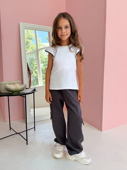 CHILLEASY 140011C-29 Брюки для девочки, Антрацит