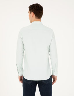 Ye_il Slim Fit Uzun Kollu G_mlek