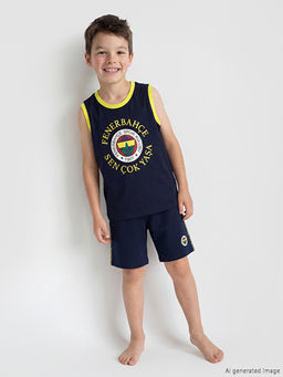 Fenerbah?e Bask?l? Erkek ?ocuk ?ortlu Pijama Tak?m?