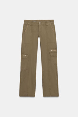 PANTAL?N CARGO MULTIBOLSILLOS / Verde - Zara фото 5