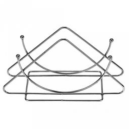 Салфетница хромированная Треугольник малый 6х14х7,5см (Китай) - Домашняя мода фото 2