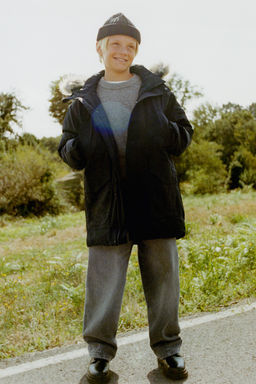 LONG FEATHER AND DOWN WATER-REPELLENT PUFFER JACKET WITH DETACHABLE FAUX FUR HOOD - Zara фото 14