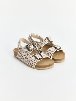 Leopar Desenli K?z ?ocuk Sandalet