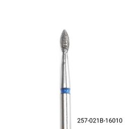 Алмазная насадка для кутикулы, пламя, синяя насечка 257-021B - Global fashion фото 2