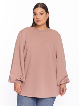 Свитшот с объемными рукавами SV01502PIN40 - Артесса фото 7