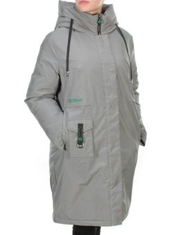 21-975 GREY Пальто зимнее женское AIKESDFRS (200 гр. холлофайбера)