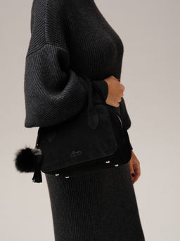 Замшевая сумка Polly DBR 31348 черный фото 5
