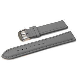 Ремешок для часов натуральная кожа серый 24 мм C10-24grey