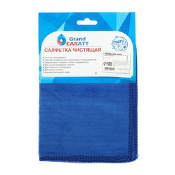 Тряпка для мытья авто, Grand Caratt, микрофибра 20×30 см, синяя