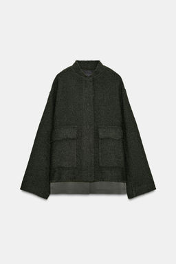 TEXTURED WOOL BLEND JACKET ZW COLLECTION - Zara фото 9