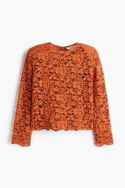 Blusa de encaje con hombreras - H&m фото 2