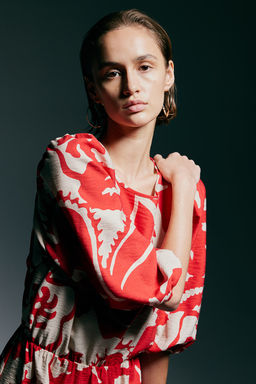 Vestido con mangas globo - H&m фото 2
