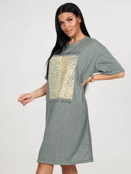 221 ТУНИКА ЖЕНСКАЯ (Джинса зелёная) - А-дина фото 4