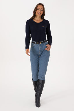 Kad_n Lacivert Basic Kazak Sepette S_rpriz _ndirim - U.s. polo assn фото 4