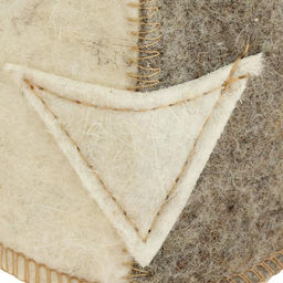 Шапка для бани и сауны «Шлем викинга», полиэфир, шерсть, «Добропаровъ»