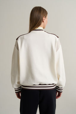 Бомбер Серо-белый ANTA SPORTS CLUB Knit Track Top  фото 6