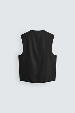 CHALECO LINO - LANA / Negro - Zara фото 7