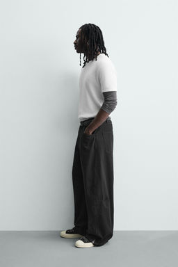 JEANS BALLOON FIT CREMALLERA / Negro - Zara фото 4