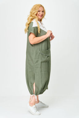 Платье Diamant 2072 хаки  фото 5