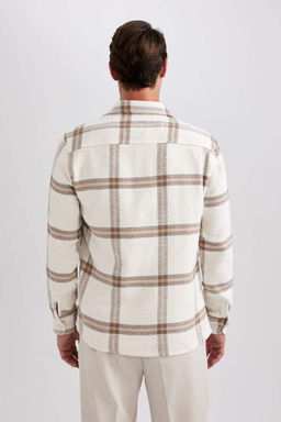 Рубашка с длинным рукавом в современном стиле - Defacto фото 7