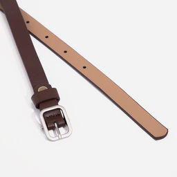 Ремень женский, ширина 1,3 см, винт, пряжка метал, цвет коричневый - Simaland фото 2