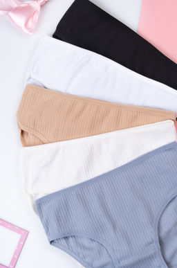 Трусы для девочки в рубчик 5шт. Happyfox