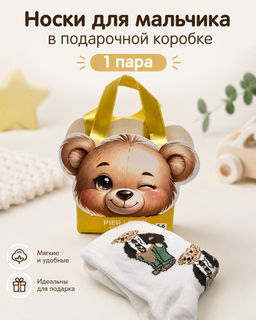 Носки для мальчика в подарочной упаковке Pier Lone 3008 Носки для мальчика в подарочной упаковке Pier Lone 3008