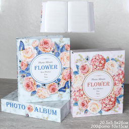 Фотоальбом 200 фото 10x15 / 9341 /уп 36/ (Голубой)