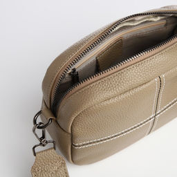 Сумка женская, кросс-боди, на молнии, цвет хаки - Simaland фото 7