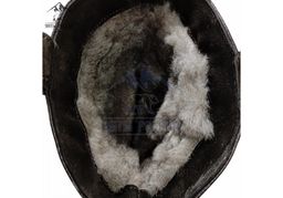 Мини-монголки мужские коричневые, войлочная подошва,