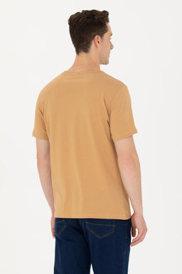 U. S. Polo Assn Мужская футболка Camel Basic с круглым вырезом - U.s. polo assn фото 5