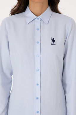 Kad_n A__k Mavi Uzun Kollu Basic G_mlek Sepette S_rpriz _ndirim - U.s. polo assn фото 7