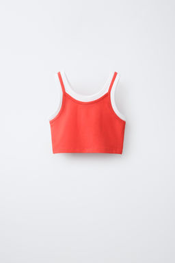 TOP DOBLE CONTRASTE / Naranja