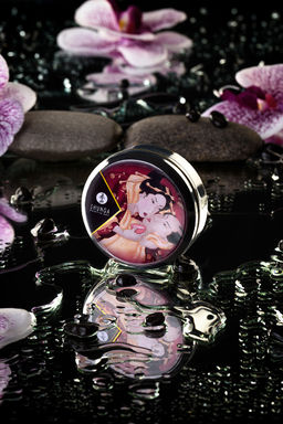 Массажное аромамасло в виде свечи Shunga Романтика.Шампанское и клубника (Romance), 30 мл