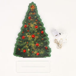 Алмазная мозаика на новый год с полным заполнением на фигурке Ёлка, набор для творчества