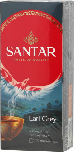 SANTAR. Earl Grey карт.упаковка, 25 пак. (Уцененная)