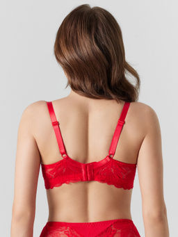 Бюстгальтер женский красный с кружевом красный 512553 - Mark formelle фото 4