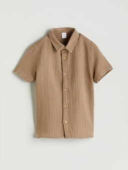 Basic Pamuklu Erkek ?ocuk G?mlek