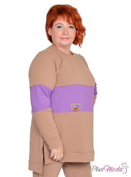 Толстовка Модель №1354 размеры 44-84 - Plusmoda фото 5