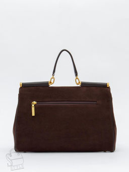 Сумка женская кожаная 1115M coffee Polina&Eiterou