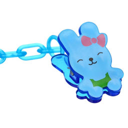 Набор Соска - пустышка с держателем, SL, КЛ +6 мес., с колпачком Бабочка, голубой - Крошка я фото 6