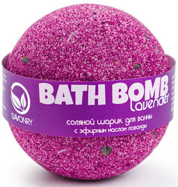 Бомбочка для ванн SAVONRY LAVANDER (эфирные масла лаванды) (1 шт)  фото 3