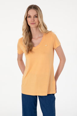 Kad_n Turuncu Basic Ti__rt Sepette S_rpriz _ndirim - U.s. polo assn фото 3