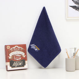 Полотенце махровое Любимый муж 35х50 см, 100% хлопок, 350 г/м2