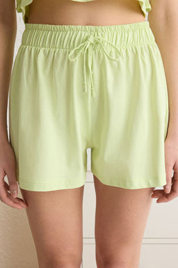 Trendyolmilla Pembe %100 Pamuklu F?rf?rl? Sortlu Orme Pijama Tak?m? THMSS23PT00175  фото 15