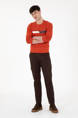 Мужские коричневые брюки из плотной ткани Неожиданная скидка в корзине - U.s. polo assn фото 3