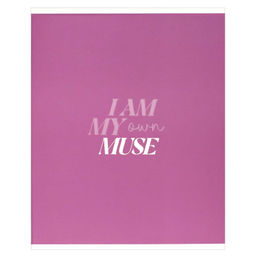 Тетрадь, 96 л, клетка, арт. 70419/ 12 САМА СЕБЕ МУЗА /А5+, обложка - выборочный УФ-лак, мелованный