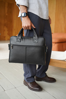 Сумка мужская Ц-80.1 черный - Protege фото 4