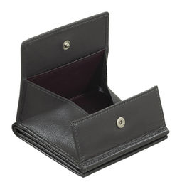 Итальянский кожаный кошелек DuDu серии Flavio | антрацитовый - Dudubags фото 4