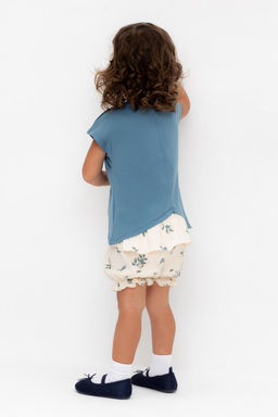 КР 400683/айвори,голубика к561 шорты д/дев яс